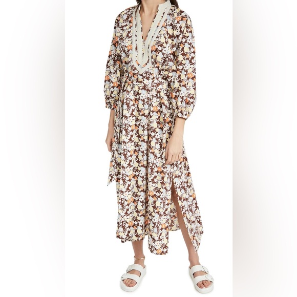 NWT Tory Burch Printed Puffed Sleeve Tunic Dress - Picture 3 of 10